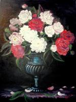 Flowers - Peonnies - Oil On Canvas